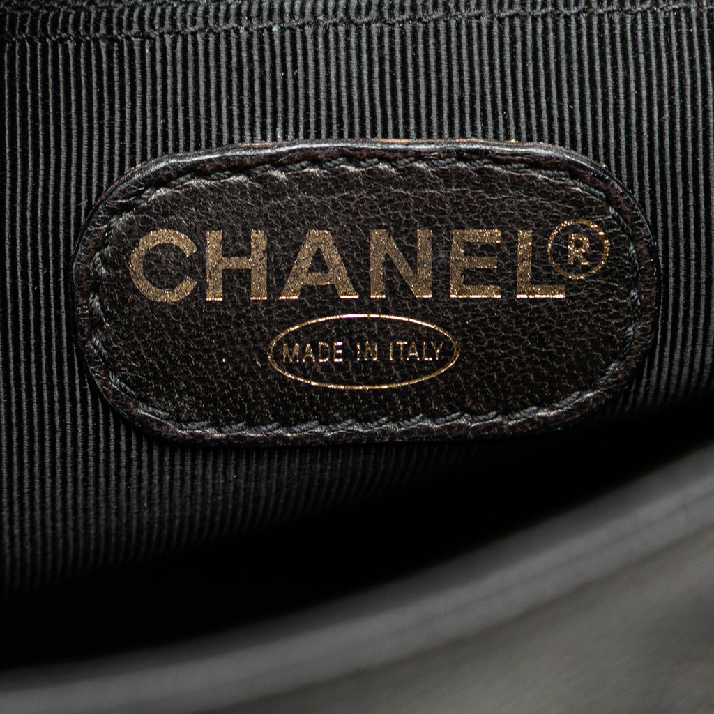 Chanel Caviar Triple CC Backpack - Side view