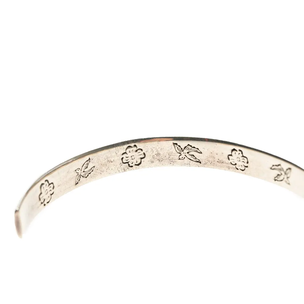 Gucci Sterling Silver Blind For Love Cuff Bracelet Silver Silver Good - Box View