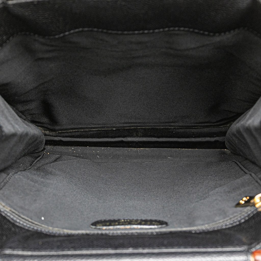 Chanel CC Caviar Wood Top Handle Tote - 4