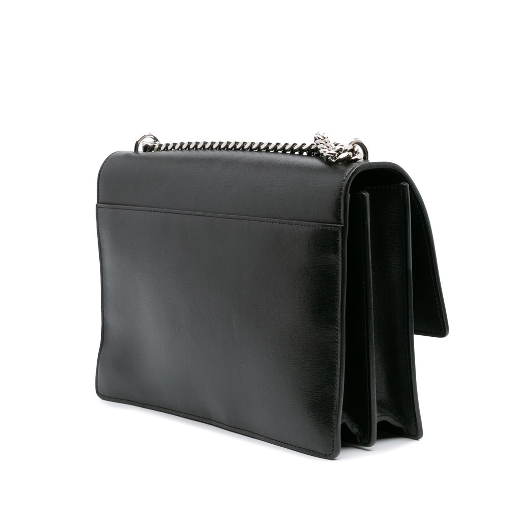 Saint Laurent Large Leather Monogram Sunset Crossbody - 2