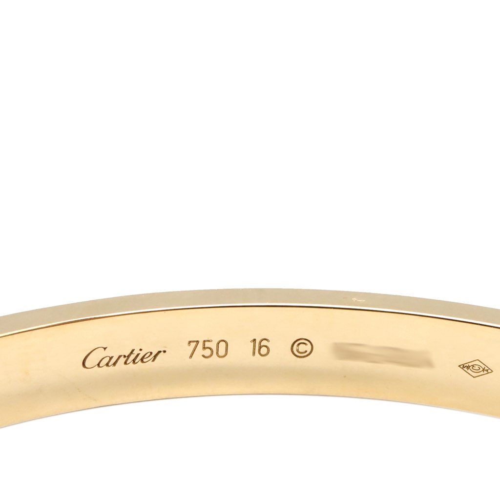 Cartier 18K Yellow Gold Classic Love Bracelet - 4