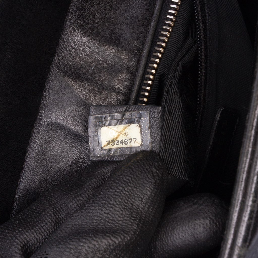 Chanel CC Lambskin Chocolate Bar Tote - Side view