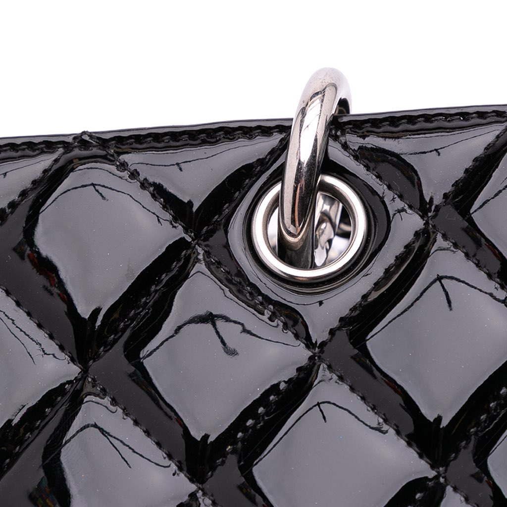 Chanel Patent Grand Shopping Tote - Image 10