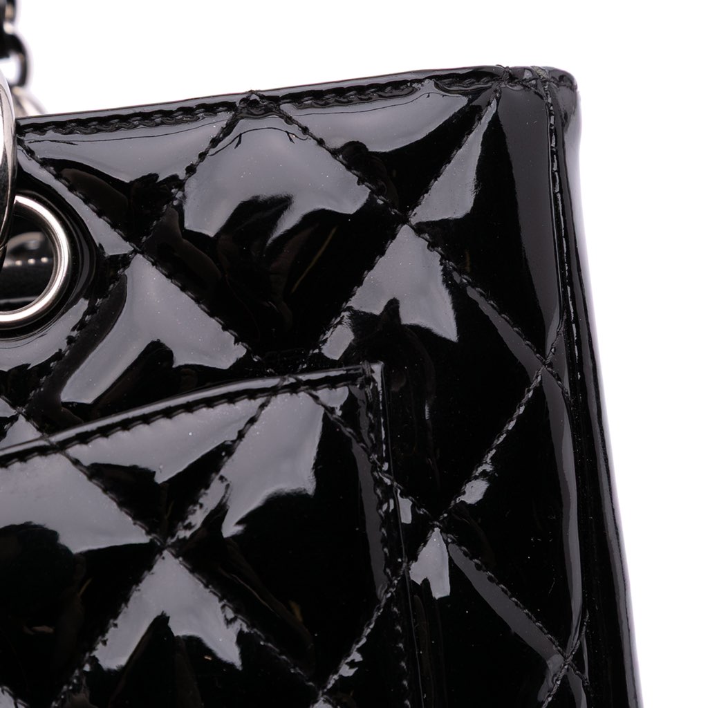 Chanel Patent Grand Shopping Tote - Image 12