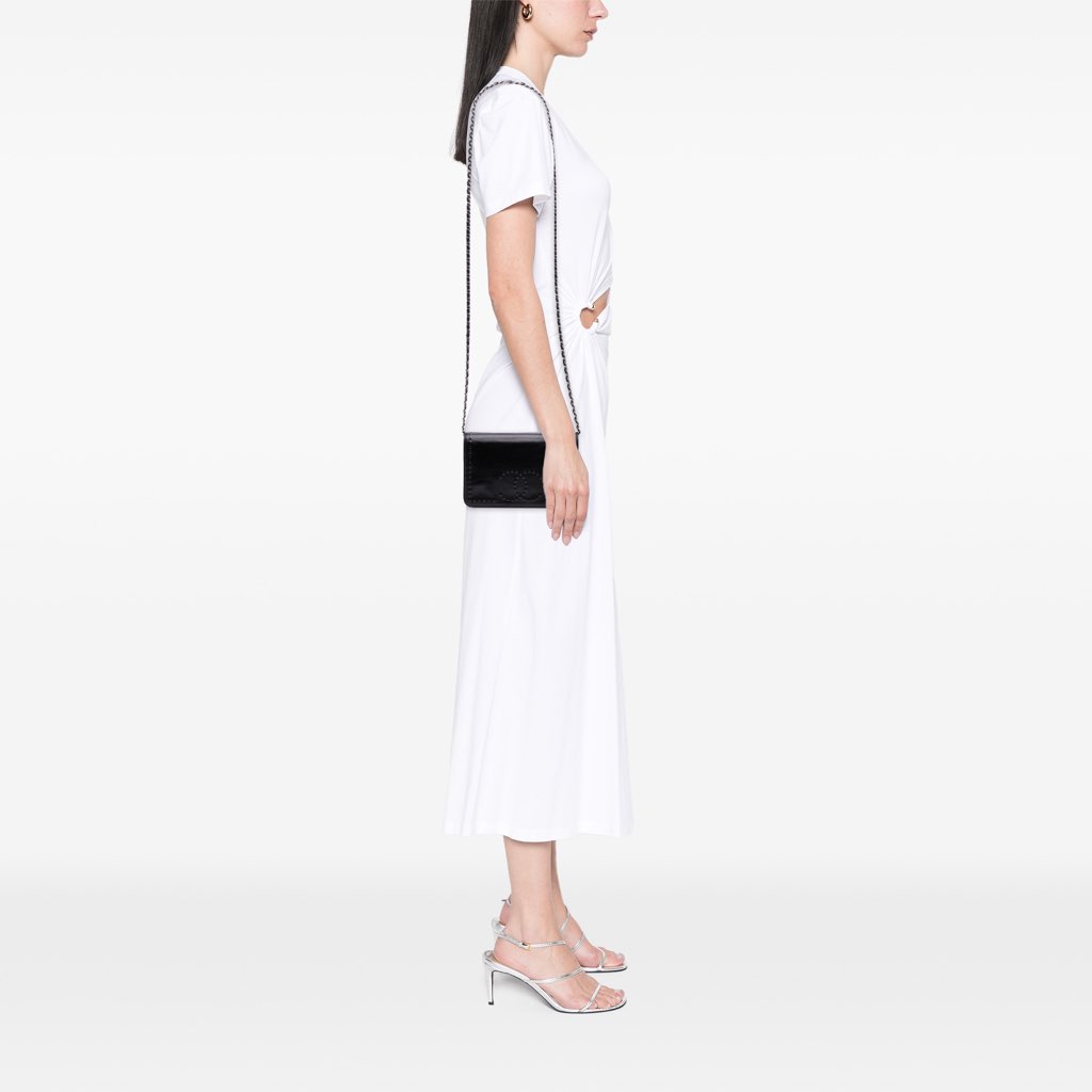 Chanel CC Embossed Lambskin Wallet on Chain - Image 14