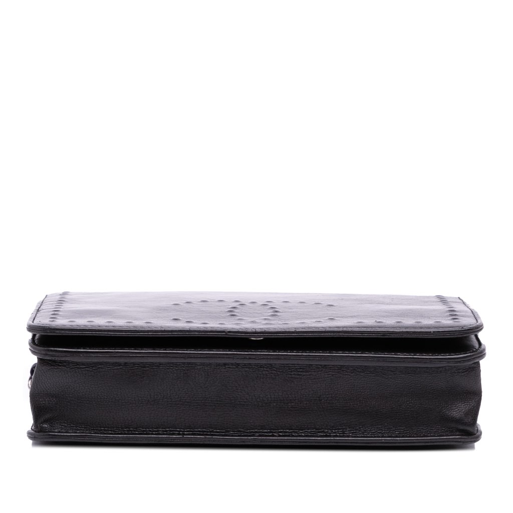 Chanel CC Embossed Lambskin Wallet on Chain - Image 6