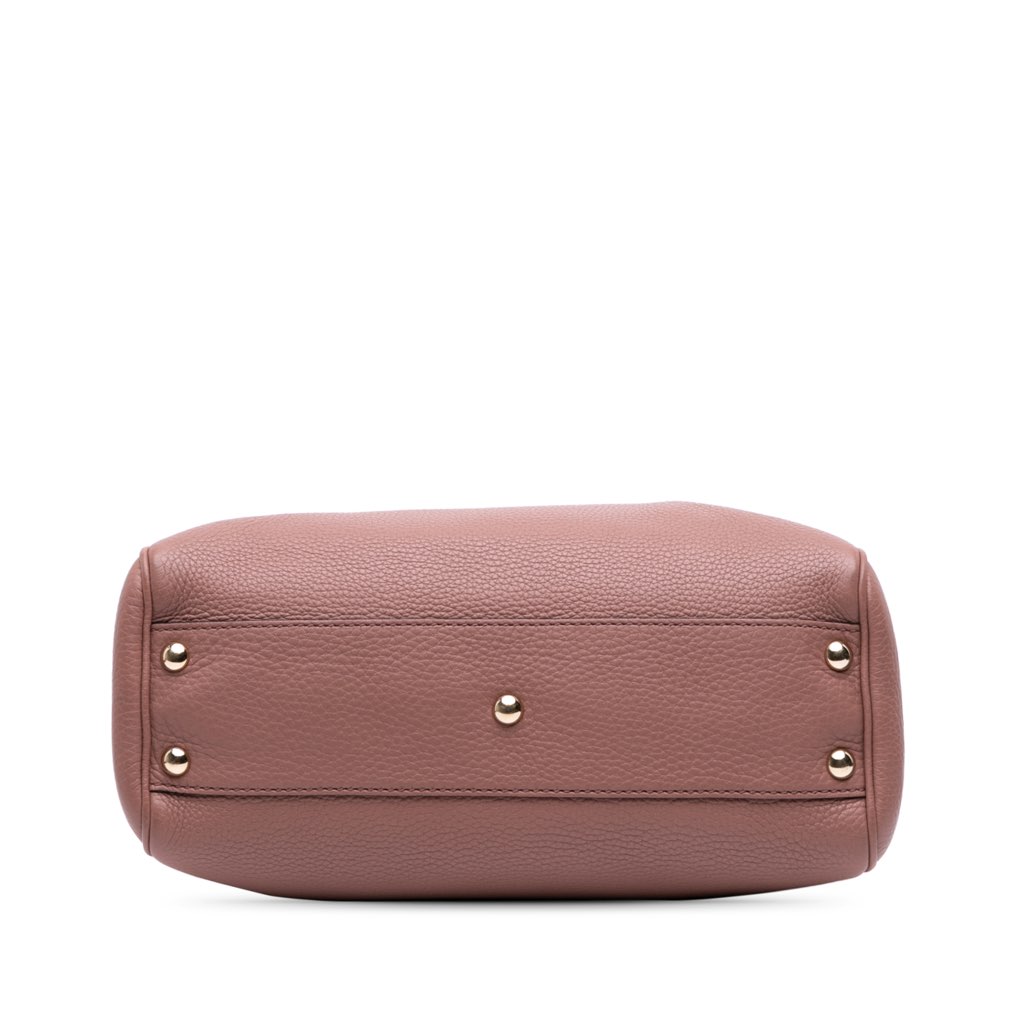 Gucci Small Calfskin Bamboo Shopper Satchel - 3