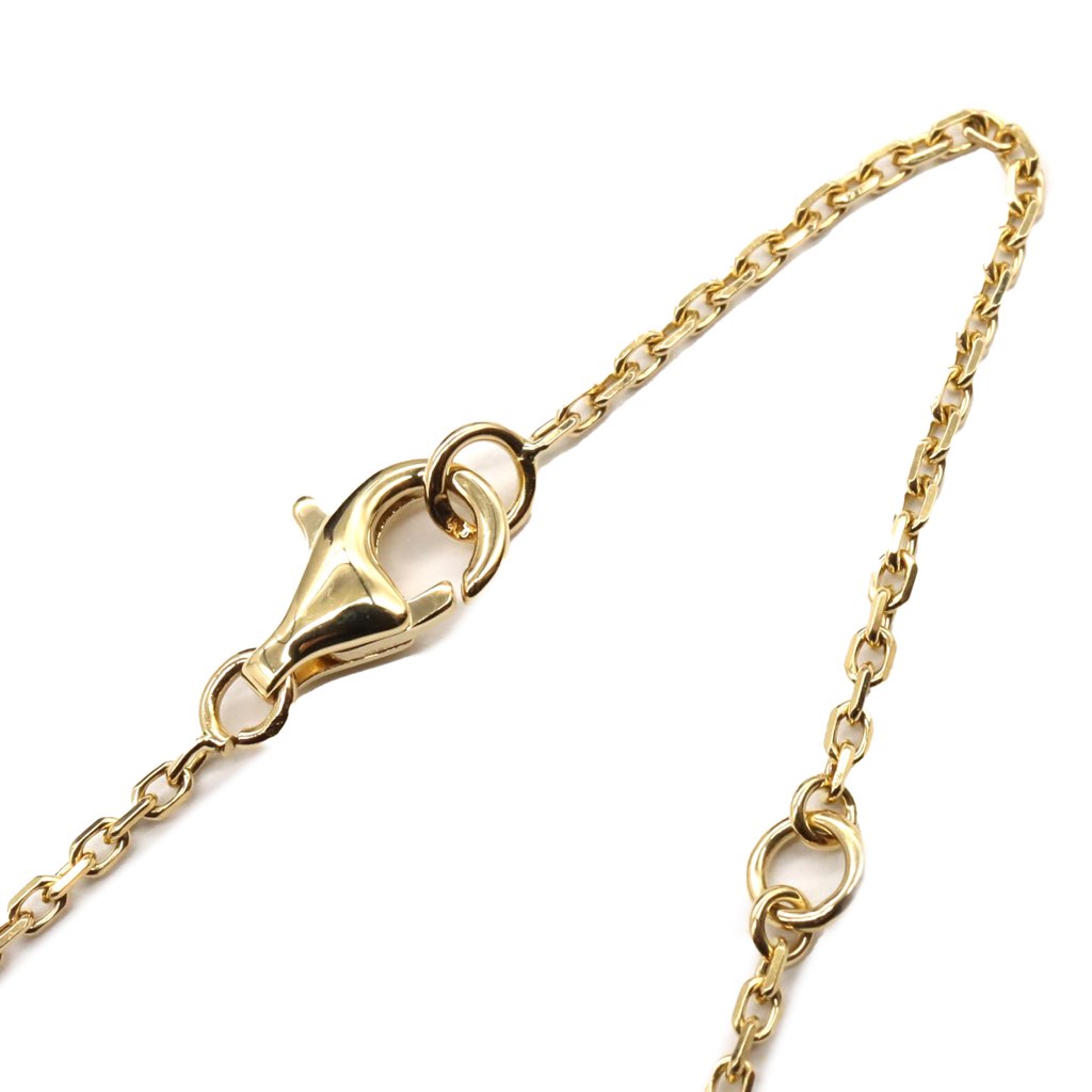 Van Cleef & Arpels 18K Yellow Gold and Onyx Vintage Alhambra Pendant Necklace - 3