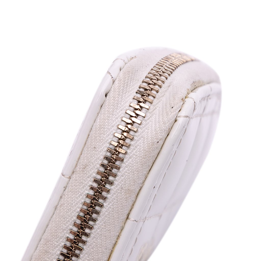 Chanel Quilted Patent Calfskin CC Heart Clutch With Chain - Image 12