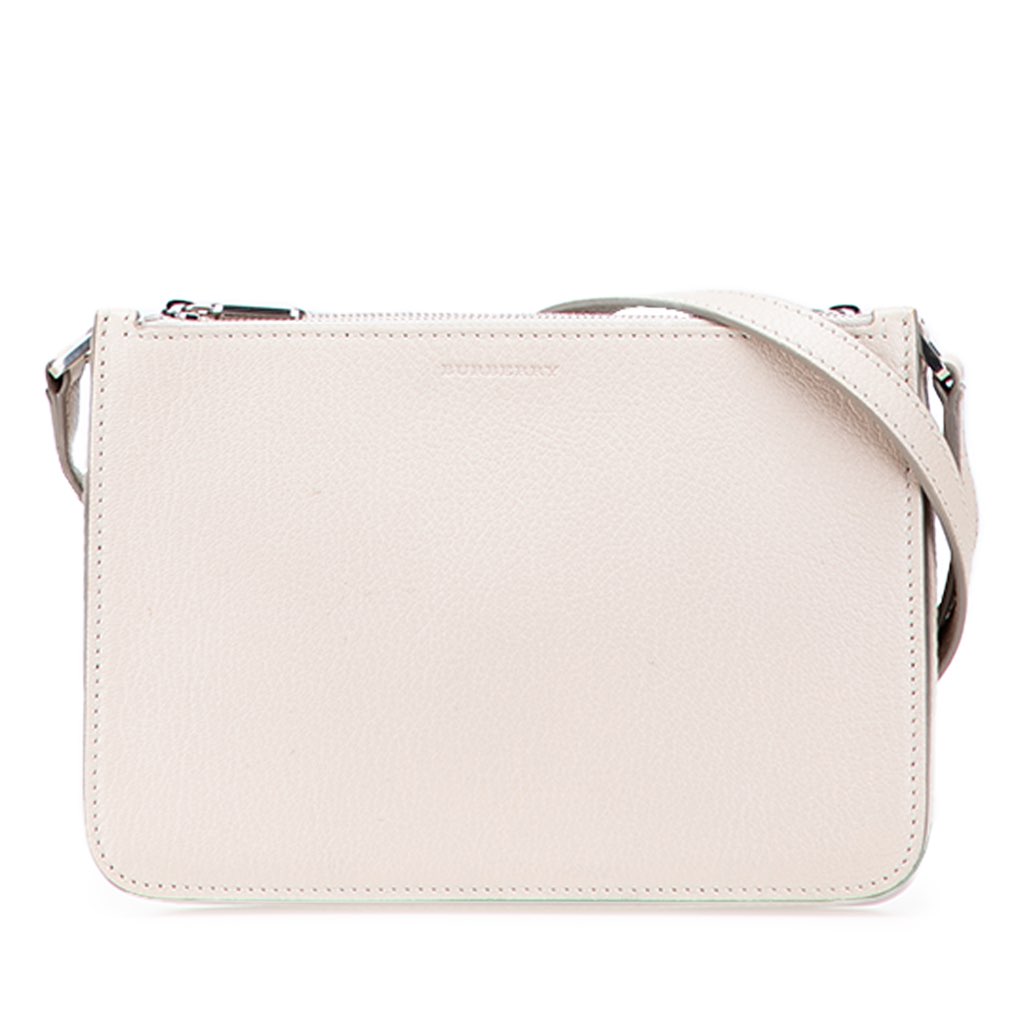 Burberry Grained Goatskin Penhurst D-Ring Triple Zip Crossbody
