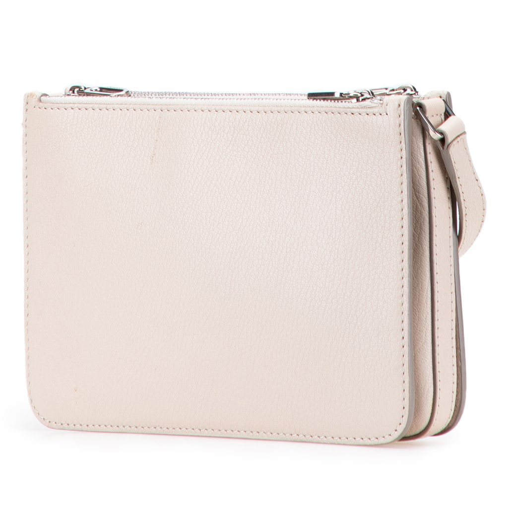 Burberry Grained Goatskin Penhurst D-Ring Triple Zip Crossbody - Back view
