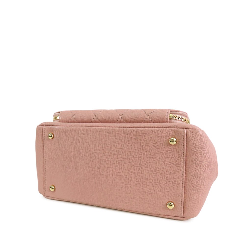 Chanel CC Quilted Caviar Business Affinity Satchel - 3