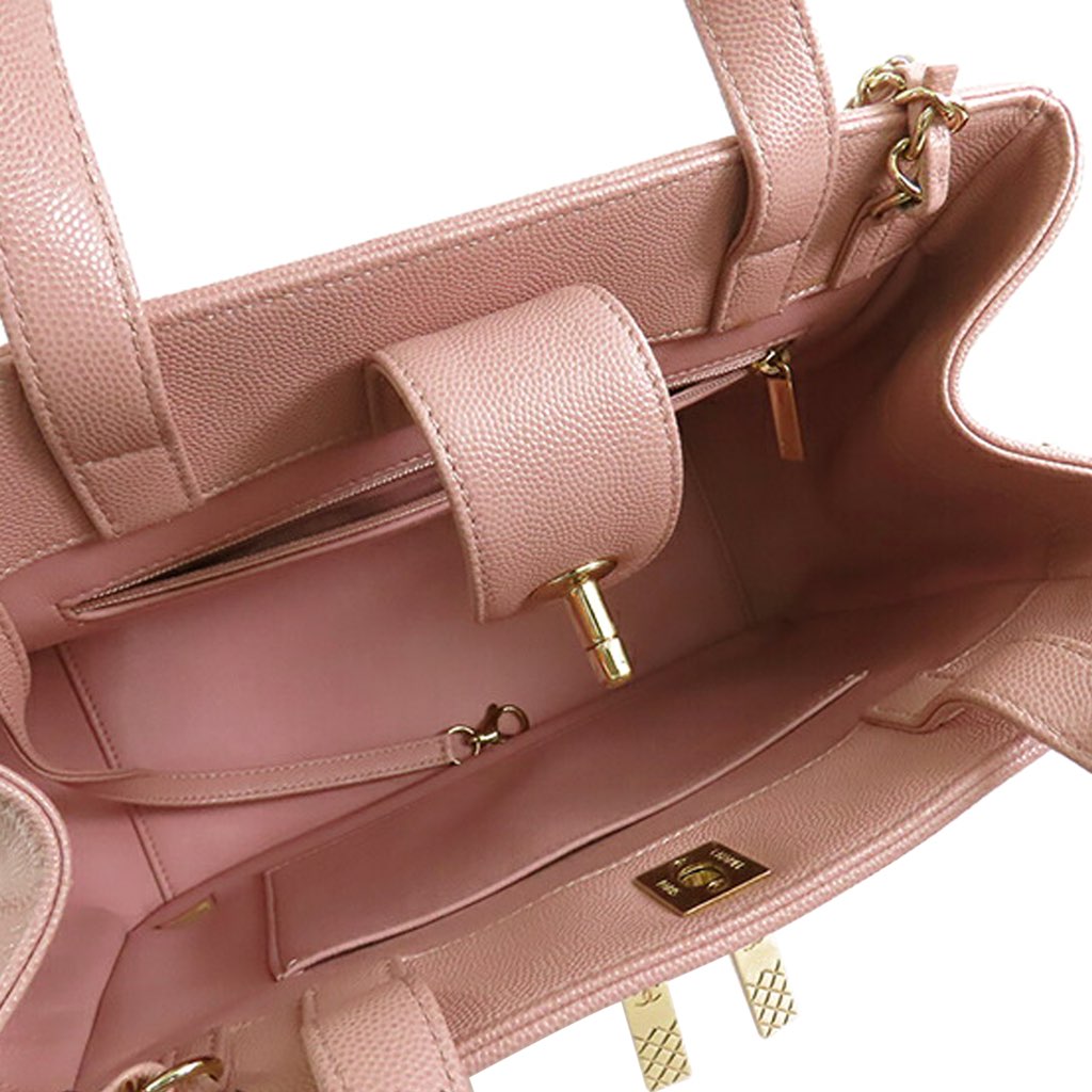 Chanel CC Quilted Caviar Business Affinity Satchel - 4