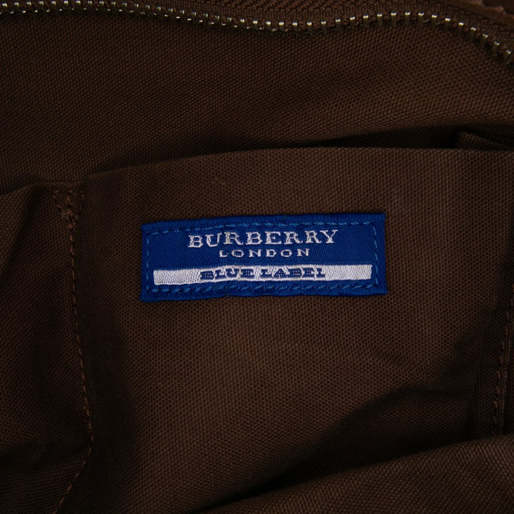 Burberry Supernova Check Canvas Tote - Side view