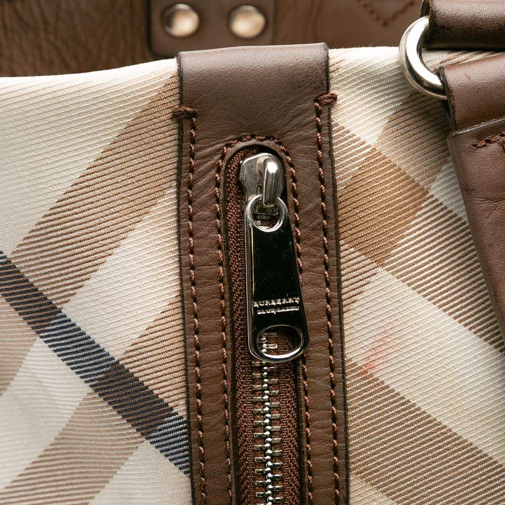 Burberry Supernova Check Canvas Tote - Image 10
