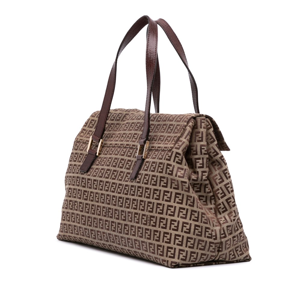 Fendi Zucchino Canvas Handbag - 2