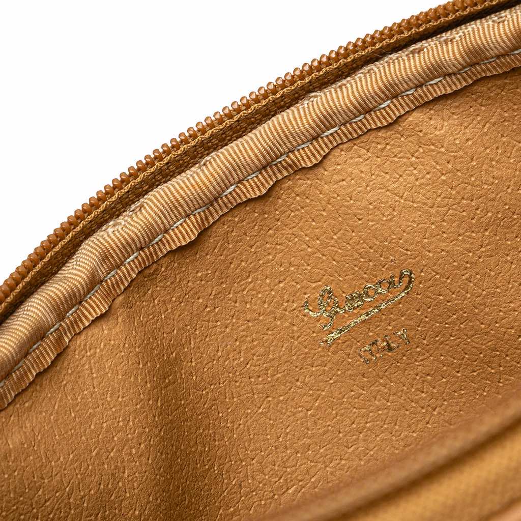 Gucci Micro GG Coated Canvas Travel Toiletry Cosmetic Pouch - Detail 1