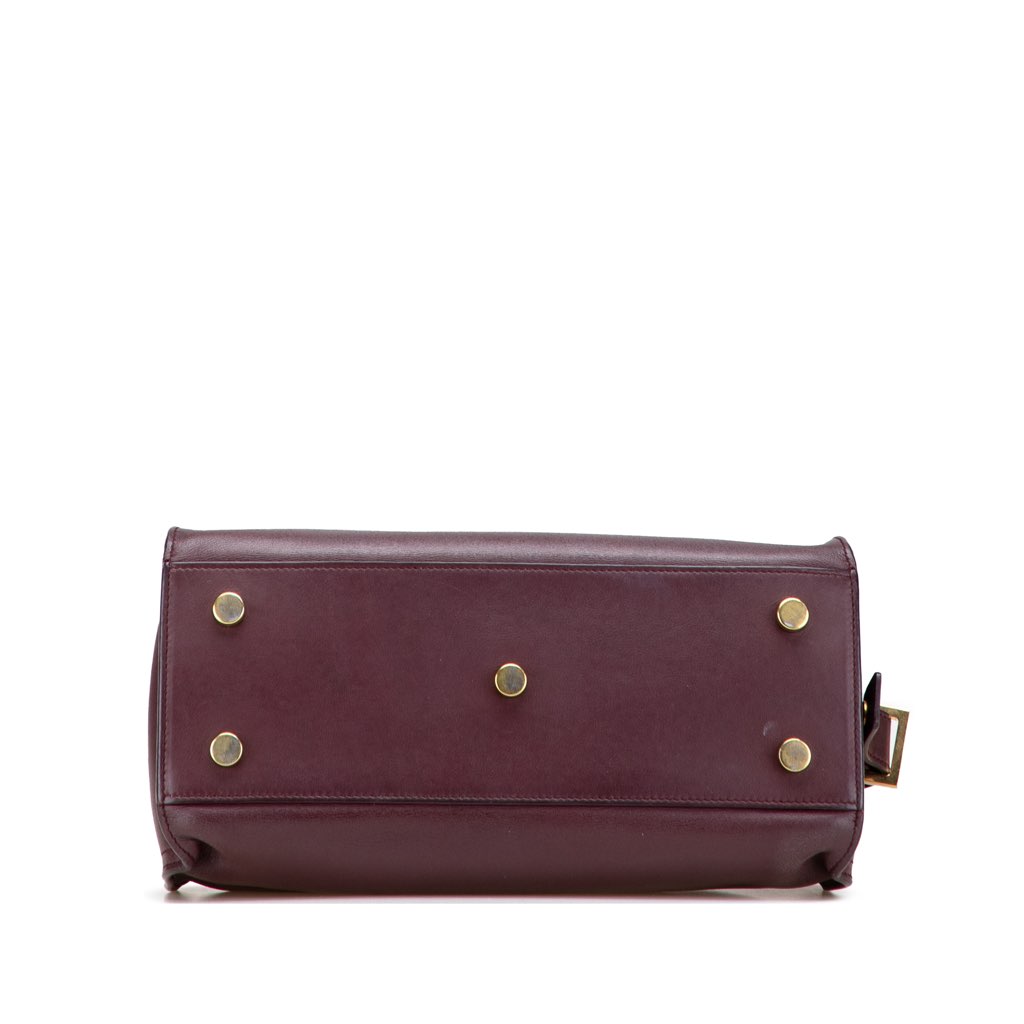 Saint Laurent Baby Leather Monogram Downtown Cabas Satchel - Image 6