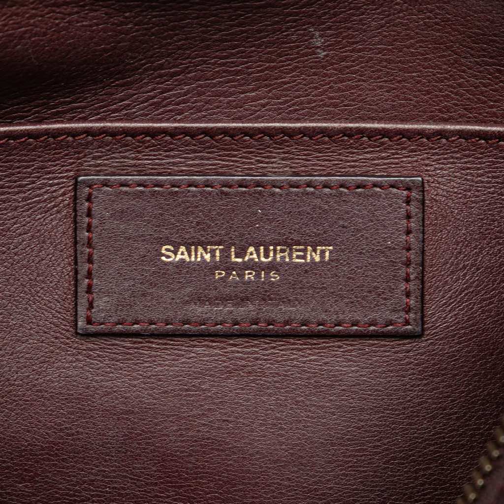 Saint Laurent Baby Leather Monogram Downtown Cabas Satchel - Side view