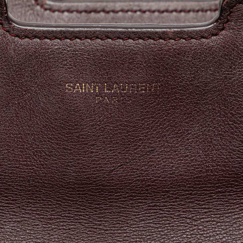 Saint Laurent Baby Leather Monogram Downtown Cabas Satchel - Detail 2