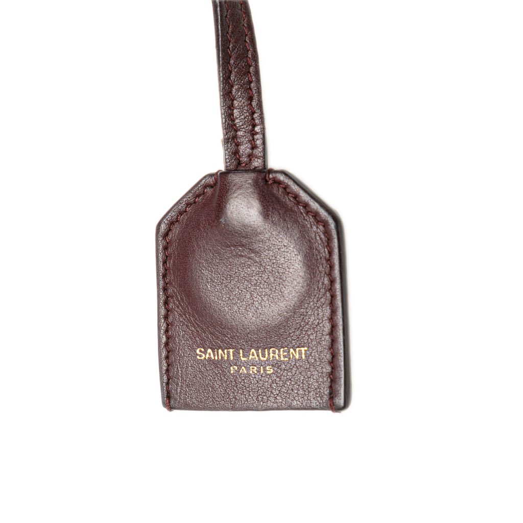 Saint Laurent Baby Leather Monogram Downtown Cabas Satchel - Image 11