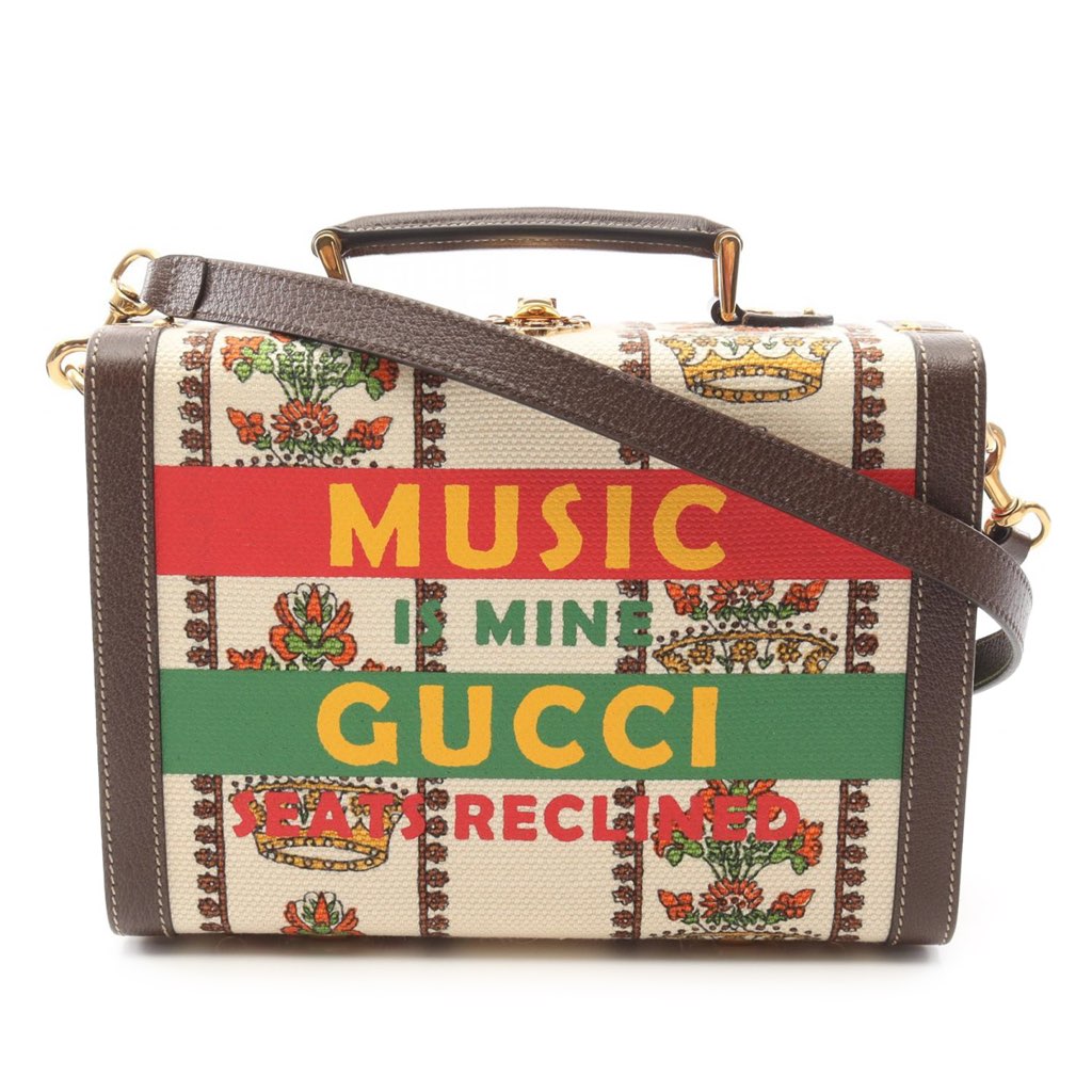 Gucci 100 Centennial Canvas Music Is Mine Beauty Case