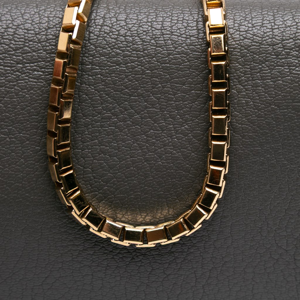 Balenciaga Chevre Motocross Metallic Edge Wallet on Chain - Image 12