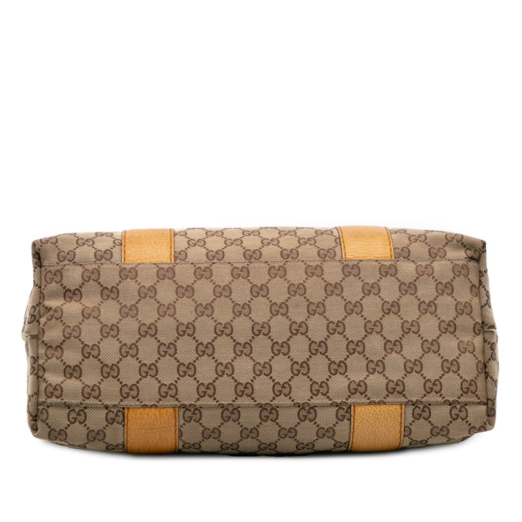 Gucci Medium GG Canvas Bamboo Libeccio Tote - Image 6