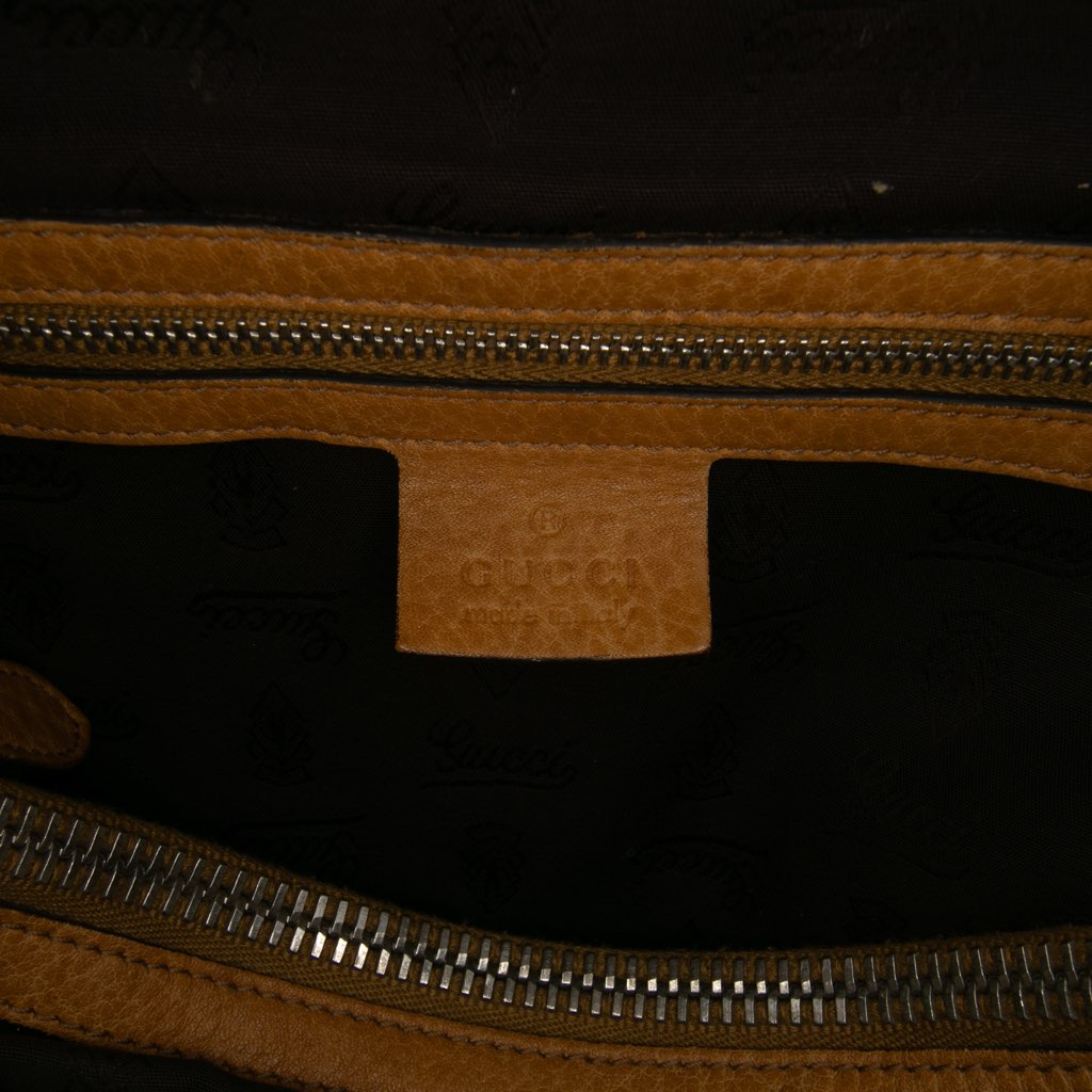 Gucci Medium GG Canvas Bamboo Libeccio Tote - Side view