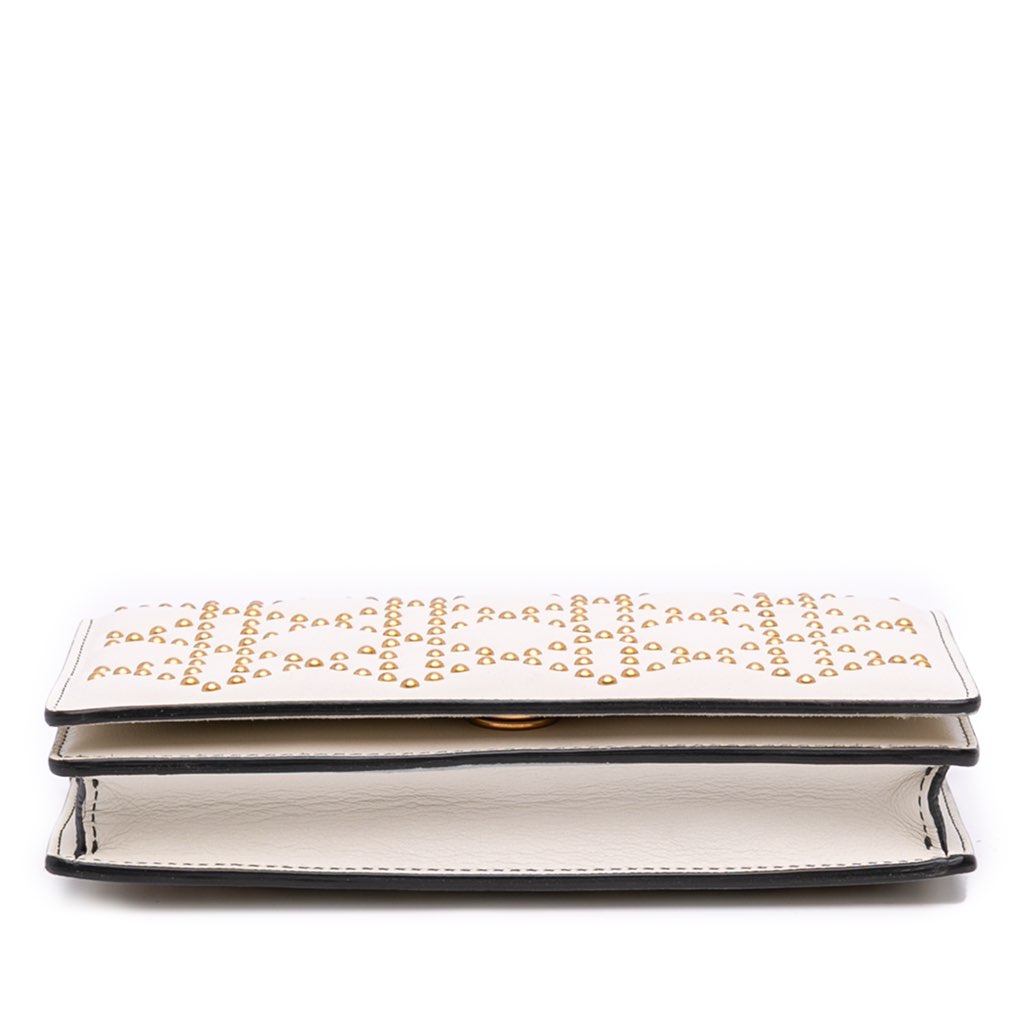 Dior Studded Calfskin Cannage Lady Dior Wallet on Chain - Image 6