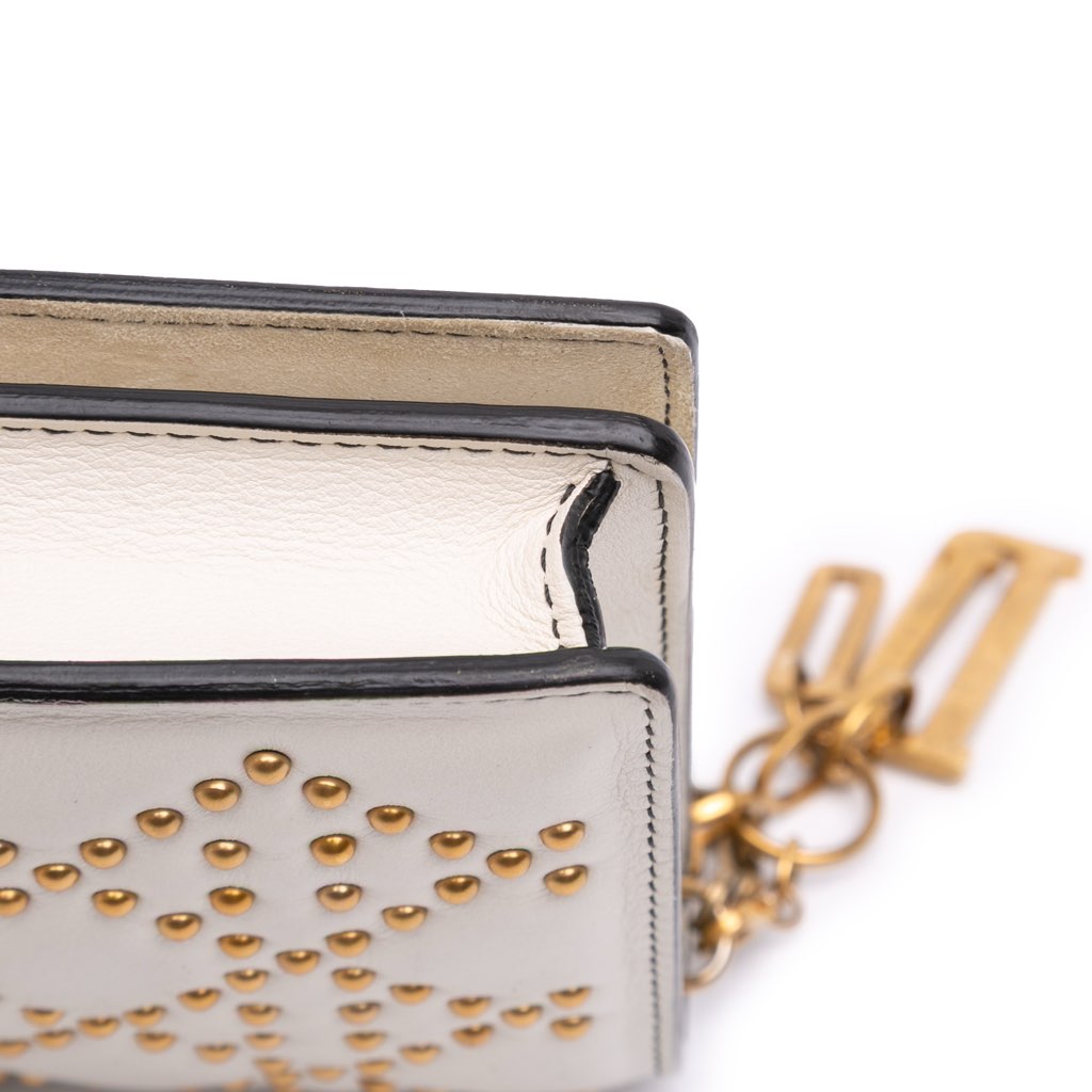 Dior Studded Calfskin Cannage Lady Dior Wallet on Chain - Detail 2