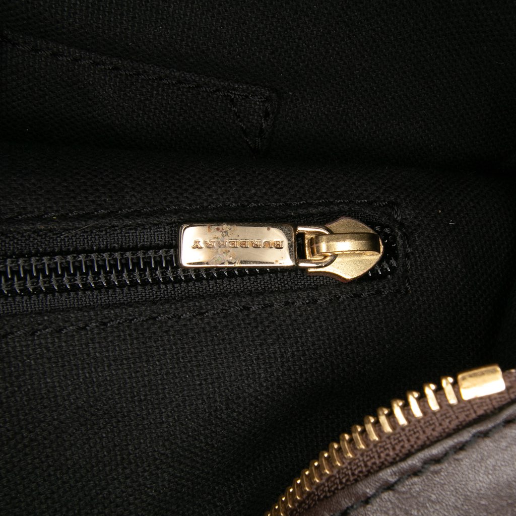 Burberry Haymarket Check Coated Canvas Tote - Detail 1