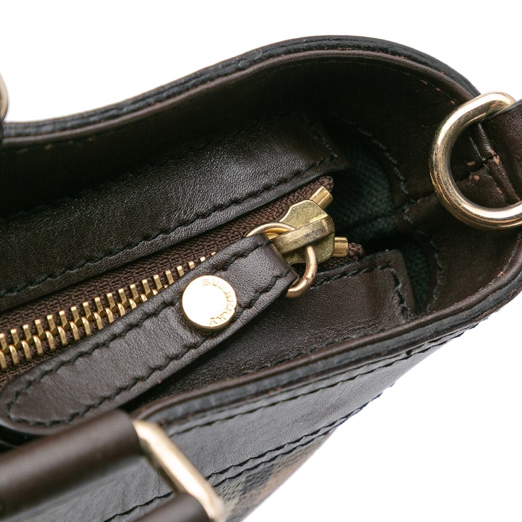 Burberry Haymarket Check Coated Canvas Tote - Image 10