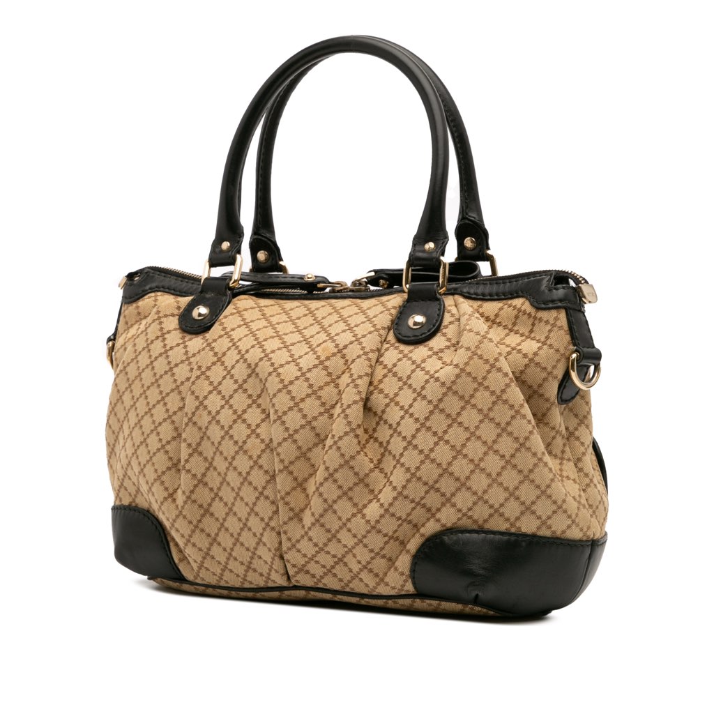 Gucci Diamante Canvas Sukey Satchel - 2
