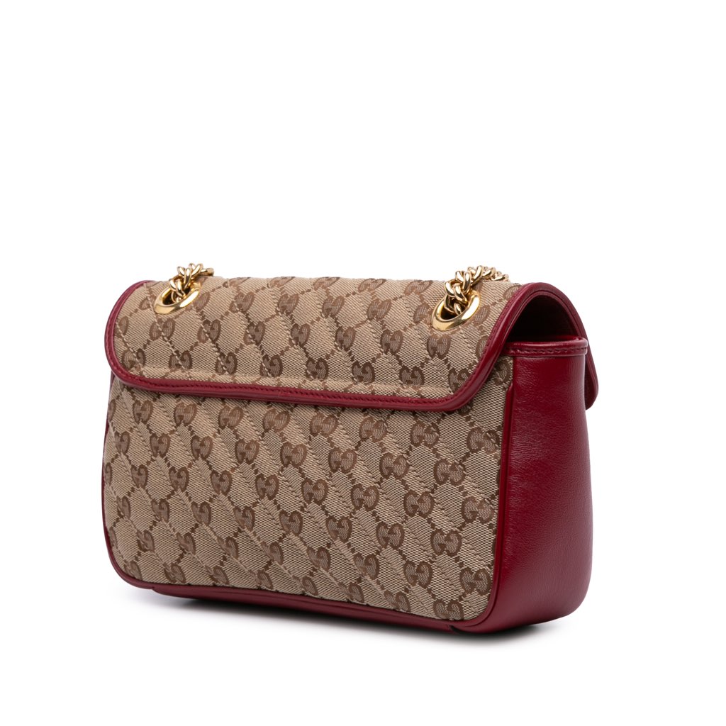 Gucci Small GG Marmont Matelasse Canvas Flap Crossbody - 2