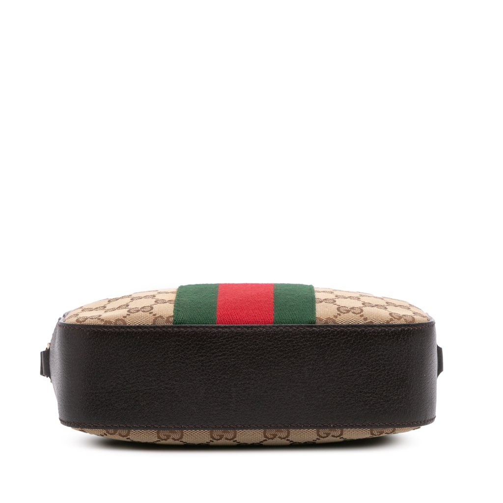 Gucci GG Canvas Webby Bee Camera Bag - 3