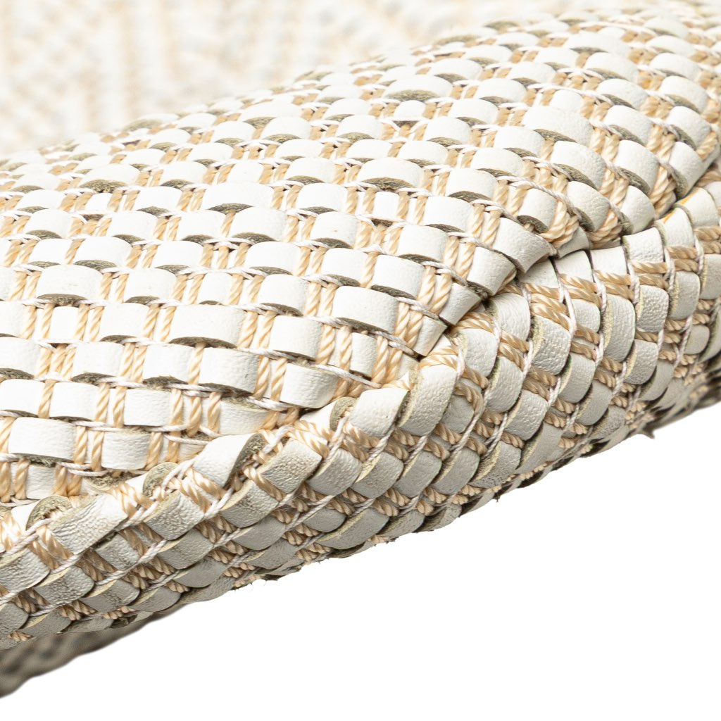 Gucci Woven Leather Bamboo Studded Hobo - Image 11