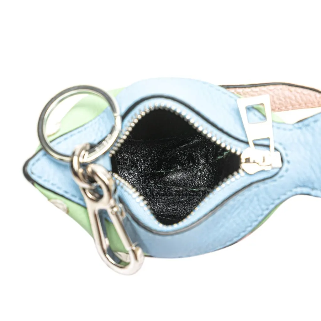 Loewe Leather Bird Bag Charm and Pouch Green Leather Good - Model View