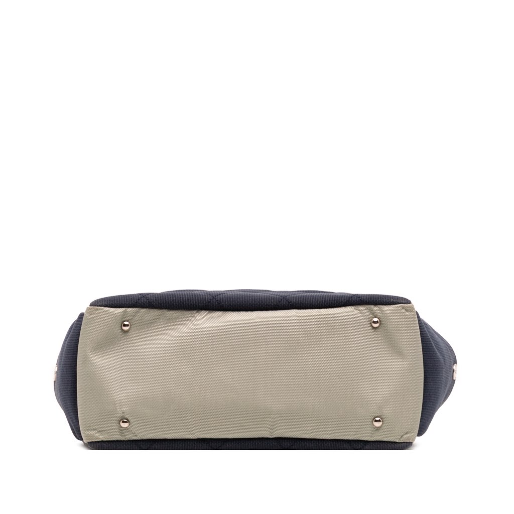 Chanel Large Bicolor Quilted Canvas Paris Biarritz Tote - 3