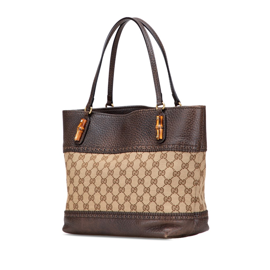 Gucci Medium GG Canvas Laidback Crafty Tote - Back view