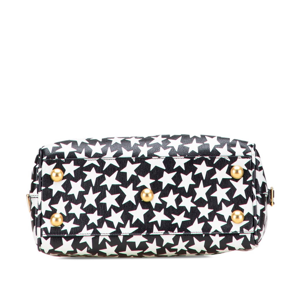 Saint Laurent Baby Star Printed Leather Classic Duffle Satchel - 3