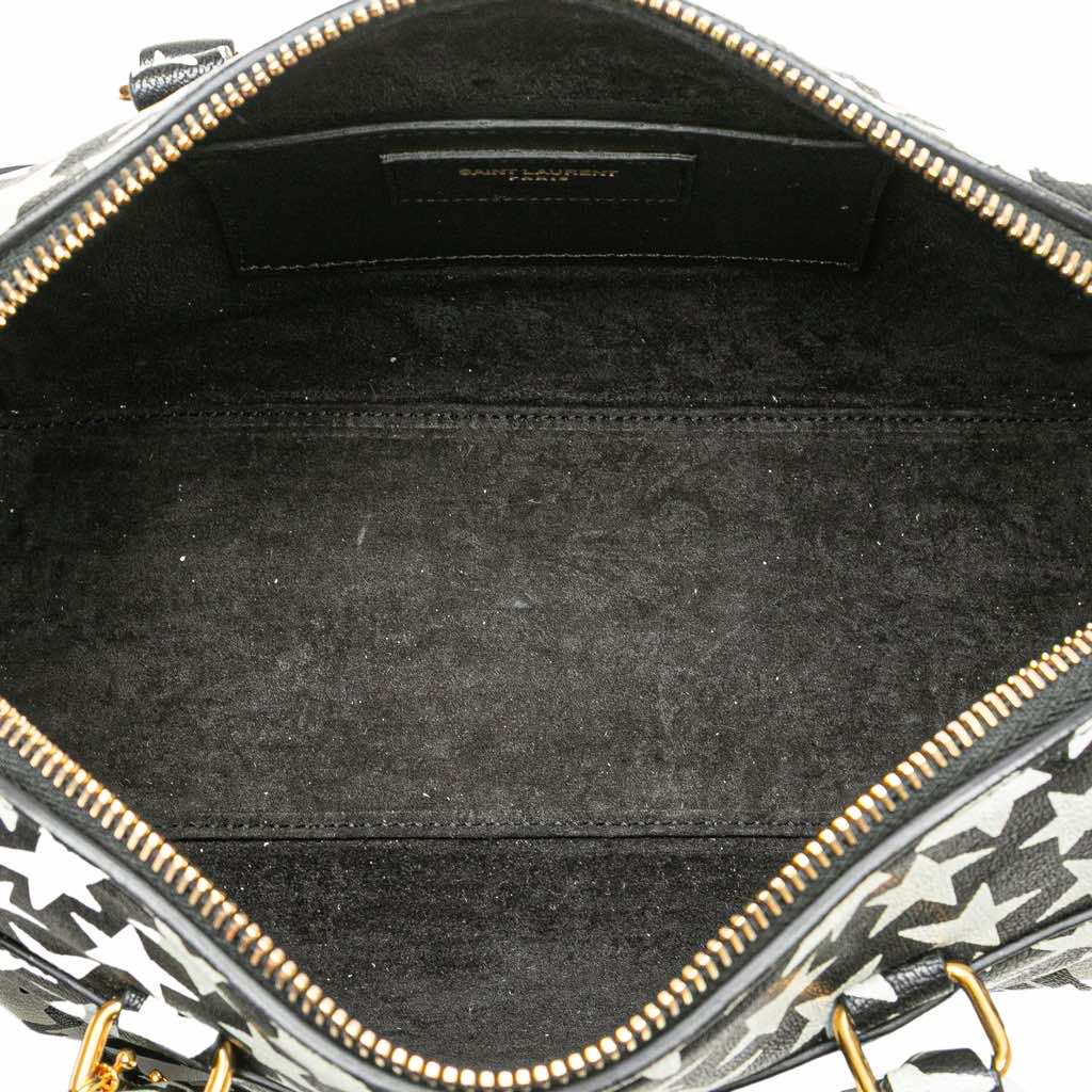 Saint Laurent Baby Star Printed Leather Classic Duffle Satchel - 4