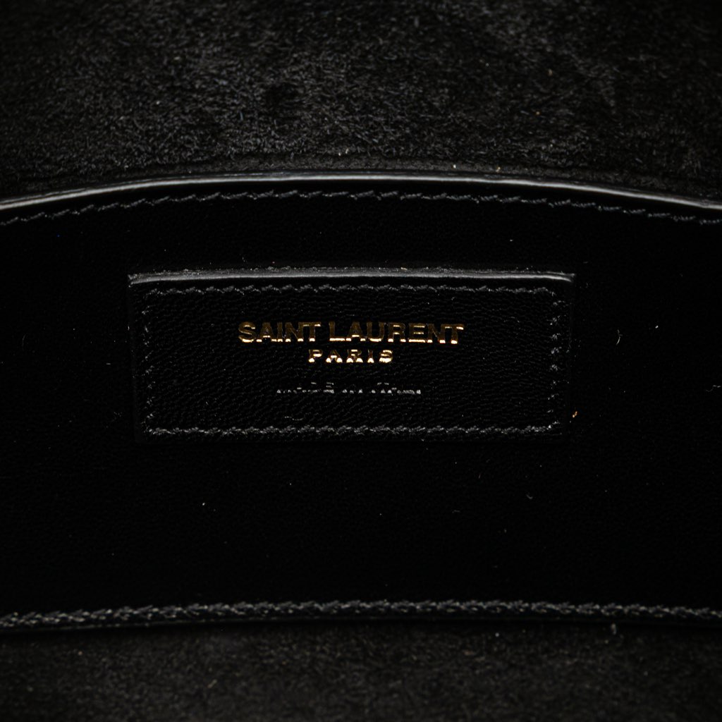 Saint Laurent Baby Star Printed Leather Classic Duffle Satchel - 5