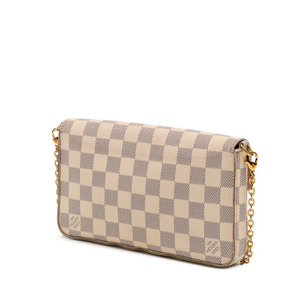 Louis Vuitton Damier Azur Pochette Felicie - Back view