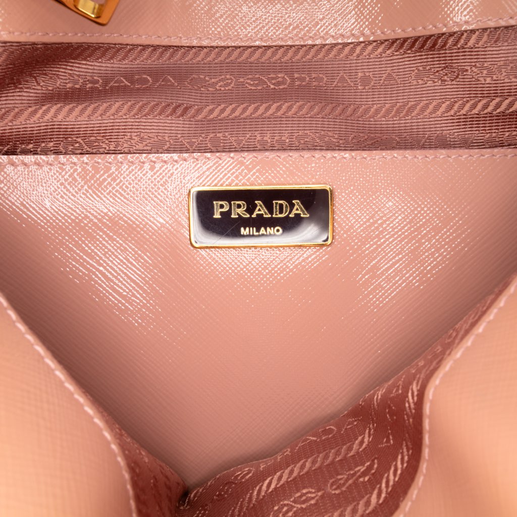 Prada Medium Saffiano Vernice Promenade Satchel - 5