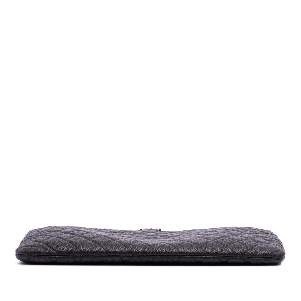 Chanel Large Quilted Caviar Boy O Case Clutch - Image 6