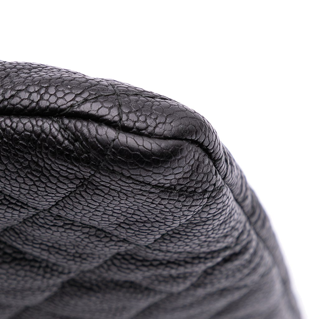 Chanel Large Quilted Caviar Boy O Case Clutch - Image 11