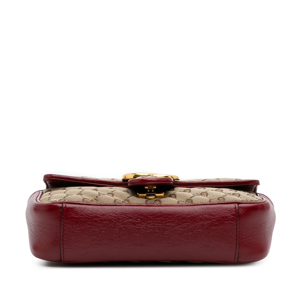 Gucci Mini GG Marmont Matelasse Canvas Flap Crossbody - 3