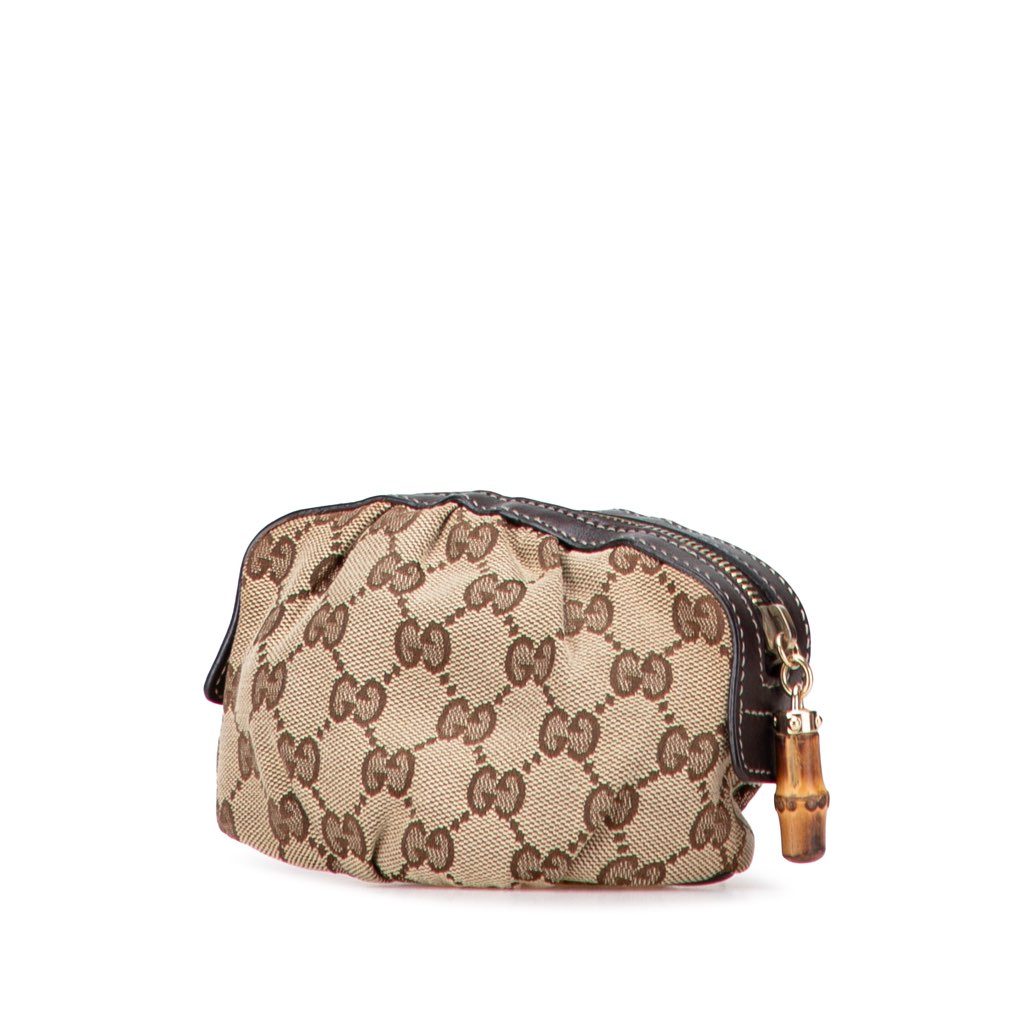 Gucci GG Canvas Bamboo Cosmetic Pouch - 2