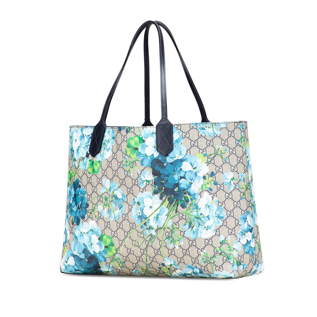 Gucci Medium GG Supreme Blooms Reversible Tote - 2